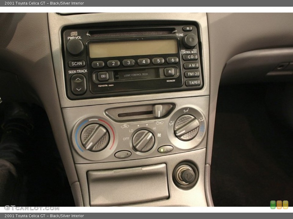 Black/Silver Interior Controls for the 2001 Toyota Celica GT #51971114