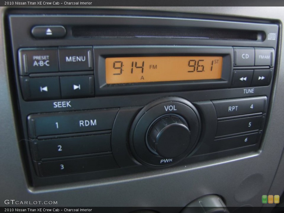 Charcoal Interior Controls for the 2010 Nissan Titan XE Crew Cab #51972560