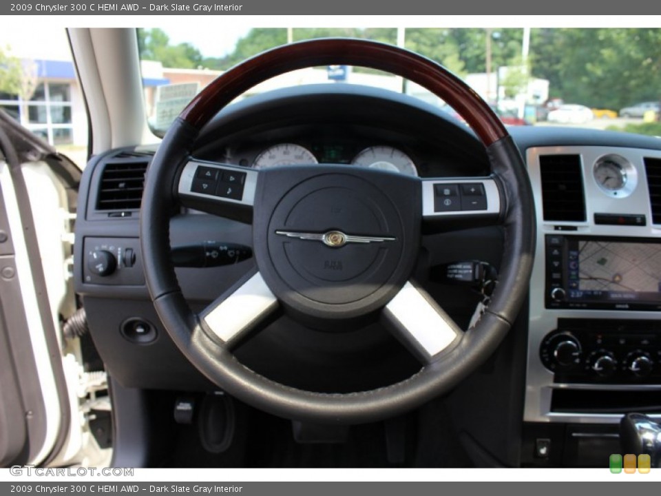 Dark Slate Gray Interior Steering Wheel for the 2009 Chrysler 300 C HEMI AWD #51972644