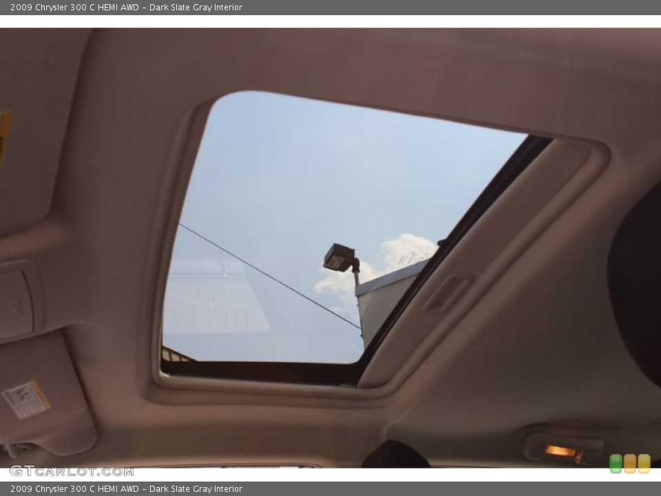 Dark Slate Gray Interior Sunroof for the 2009 Chrysler 300 C HEMI AWD #51972728