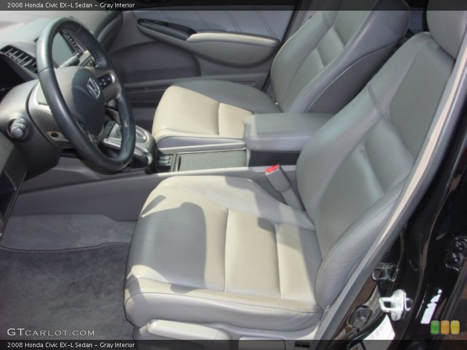 Gray Interior Photo for the 2008 Honda Civic EX-L Sedan #51973694