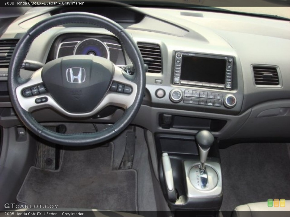 Gray Interior Dashboard for the 2008 Honda Civic EX-L Sedan #51973721
