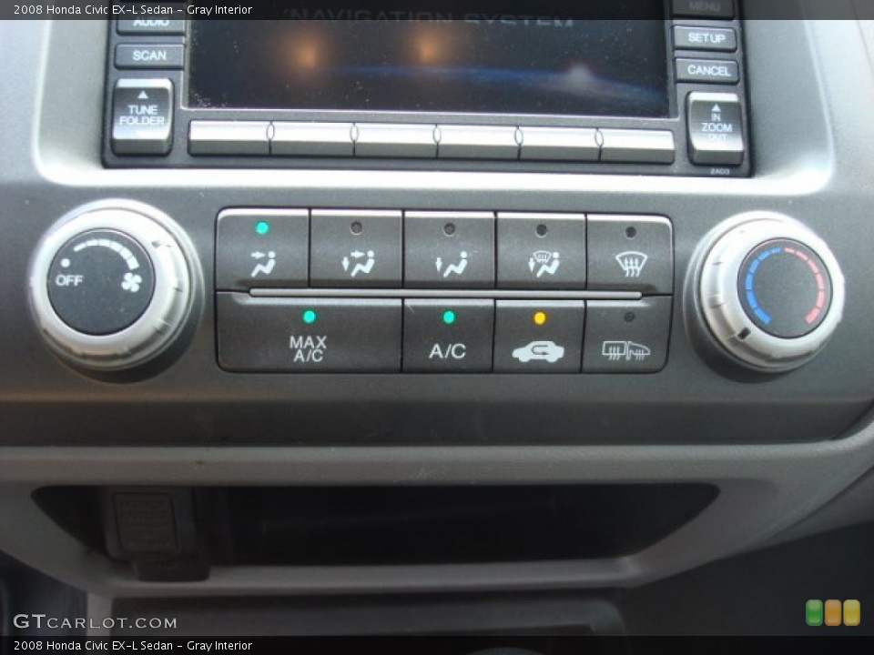 Gray Interior Controls for the 2008 Honda Civic EX-L Sedan #51973826