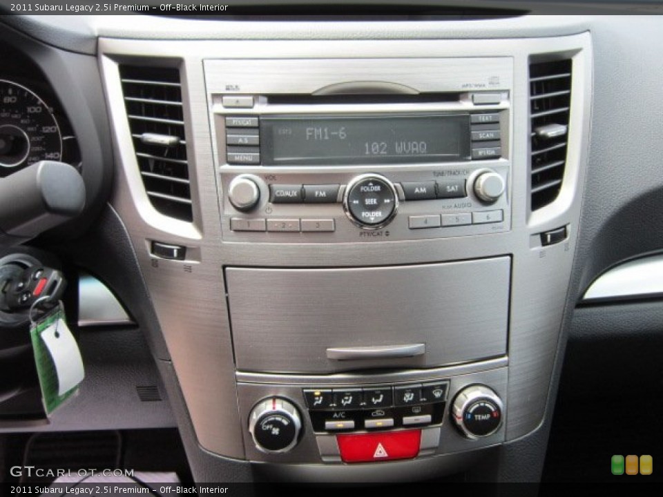 Off-Black Interior Controls for the 2011 Subaru Legacy 2.5i Premium #51975677