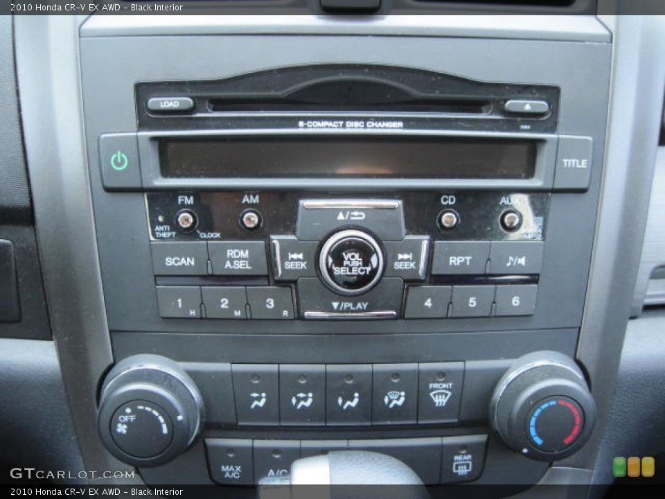 Black Interior Controls for the 2010 Honda CR-V EX AWD #51975923