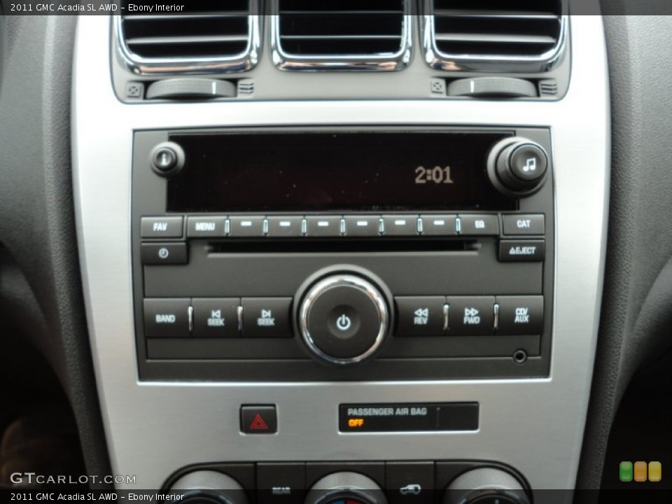 Ebony Interior Controls for the 2011 GMC Acadia SL AWD #51976394