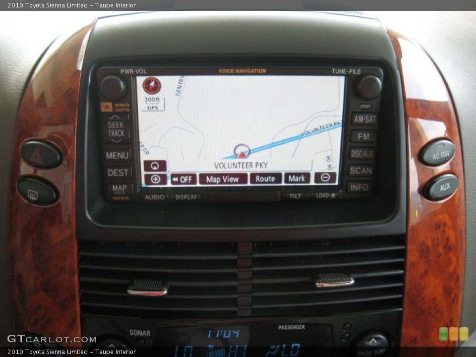 Taupe Interior Navigation for the 2010 Toyota Sienna Limited #51976582