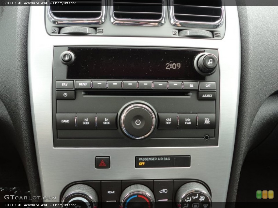 Ebony Interior Controls for the 2011 GMC Acadia SL AWD #51976685