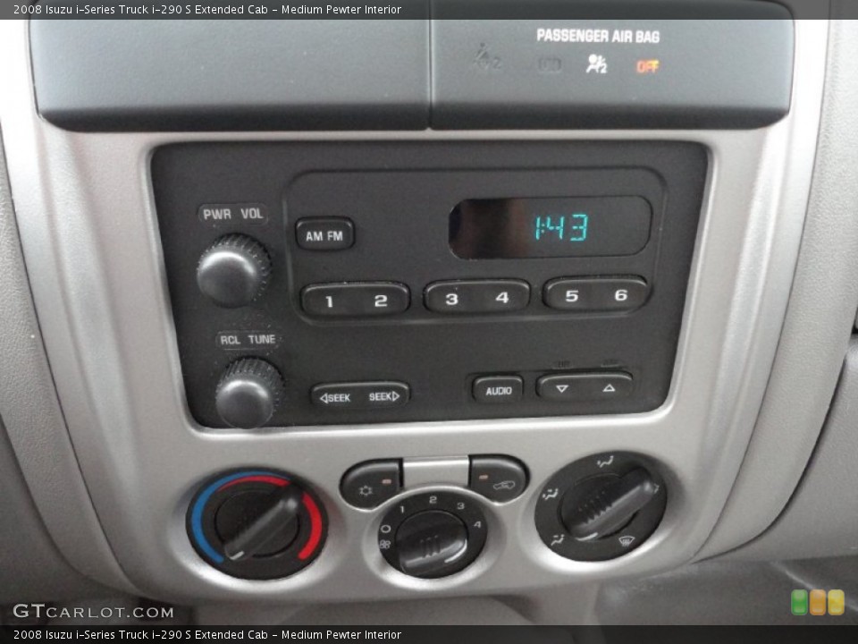 Medium Pewter Interior Controls for the 2008 Isuzu i-Series Truck i-290 S Extended Cab #51977582
