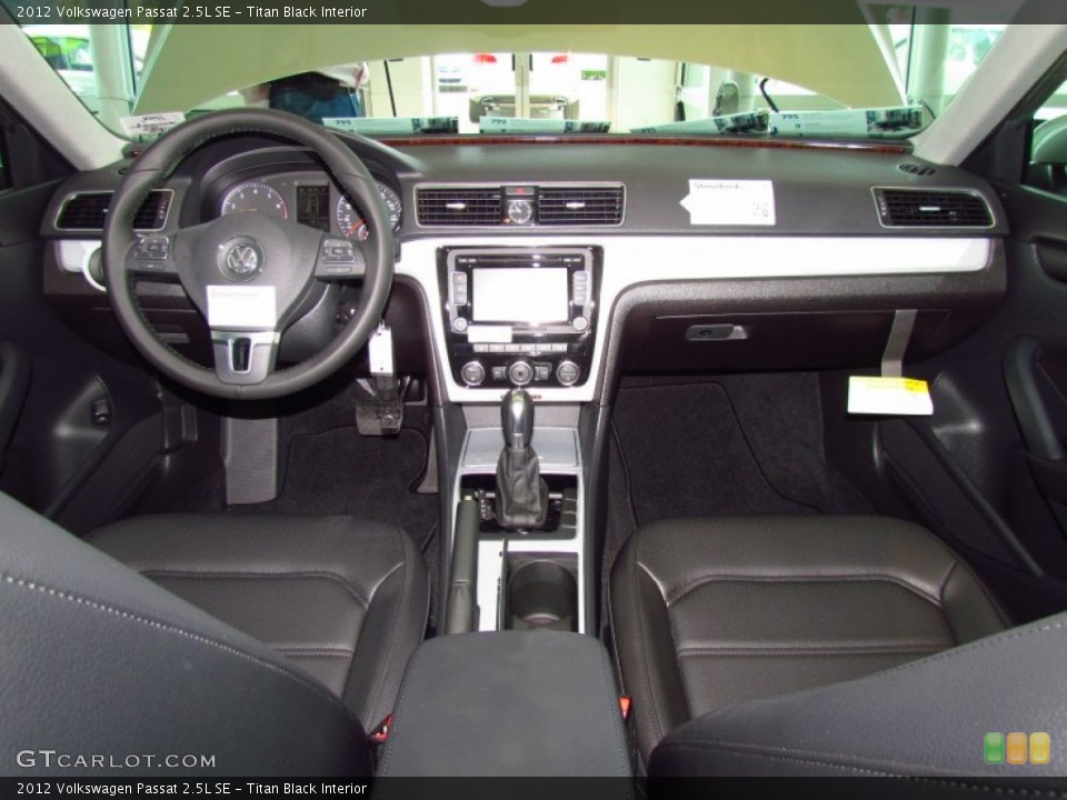 Titan Black Interior Dashboard for the 2012 Volkswagen Passat 2.5L SE #51978818