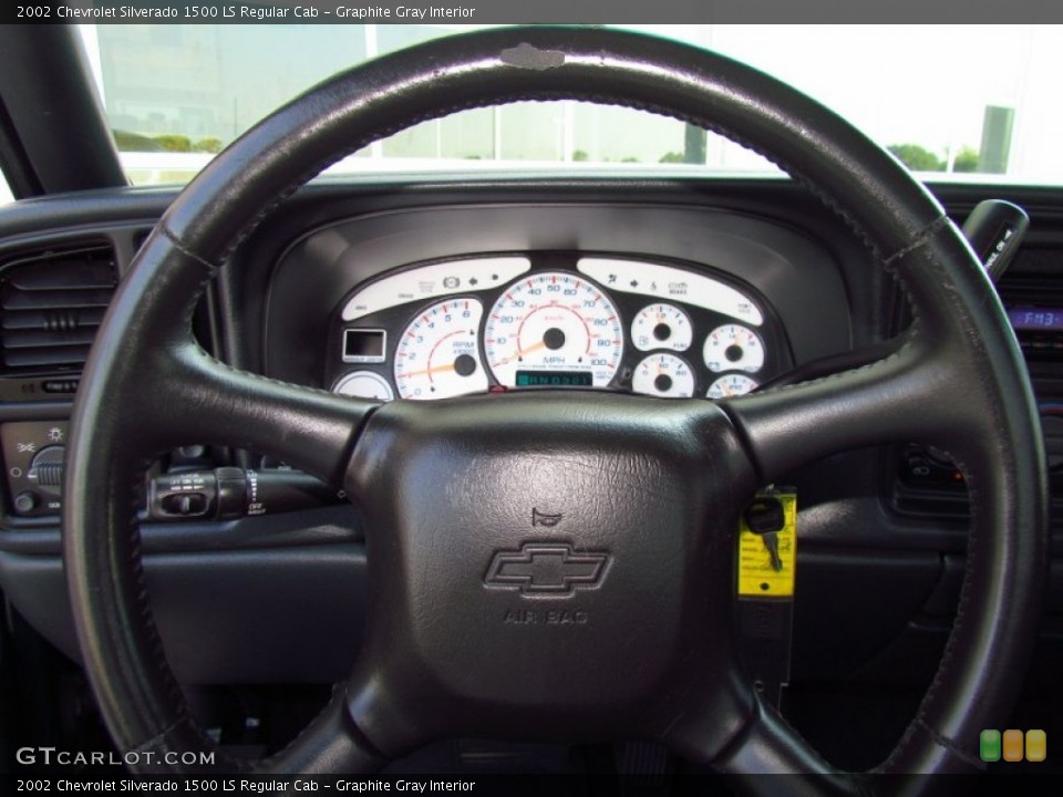Graphite Gray Interior Steering Wheel for the 2002 Chevrolet Silverado 1500 LS Regular Cab #51979643