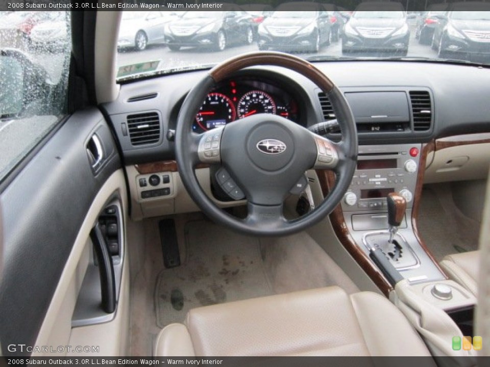Warm Ivory Interior Dashboard for the 2008 Subaru Outback 3.0R L.L.Bean Edition Wagon #51979706