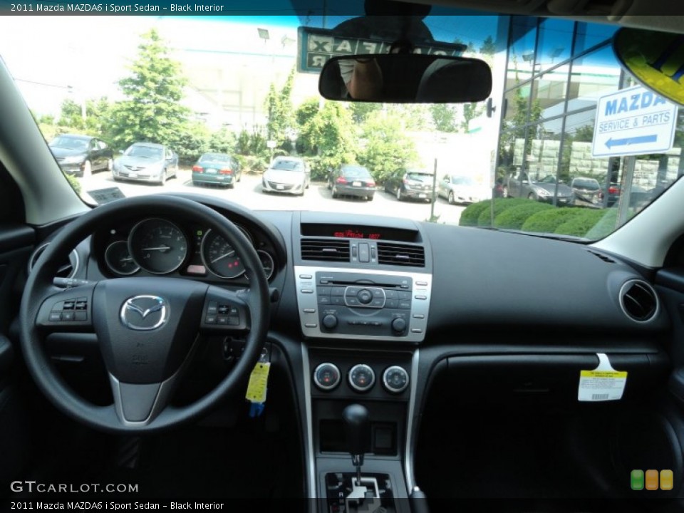 Black Interior Dashboard for the 2011 Mazda MAZDA6 i Sport Sedan #51980027