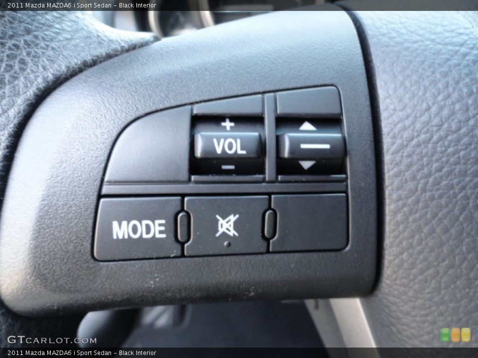 Black Interior Controls for the 2011 Mazda MAZDA6 i Sport Sedan #51980048