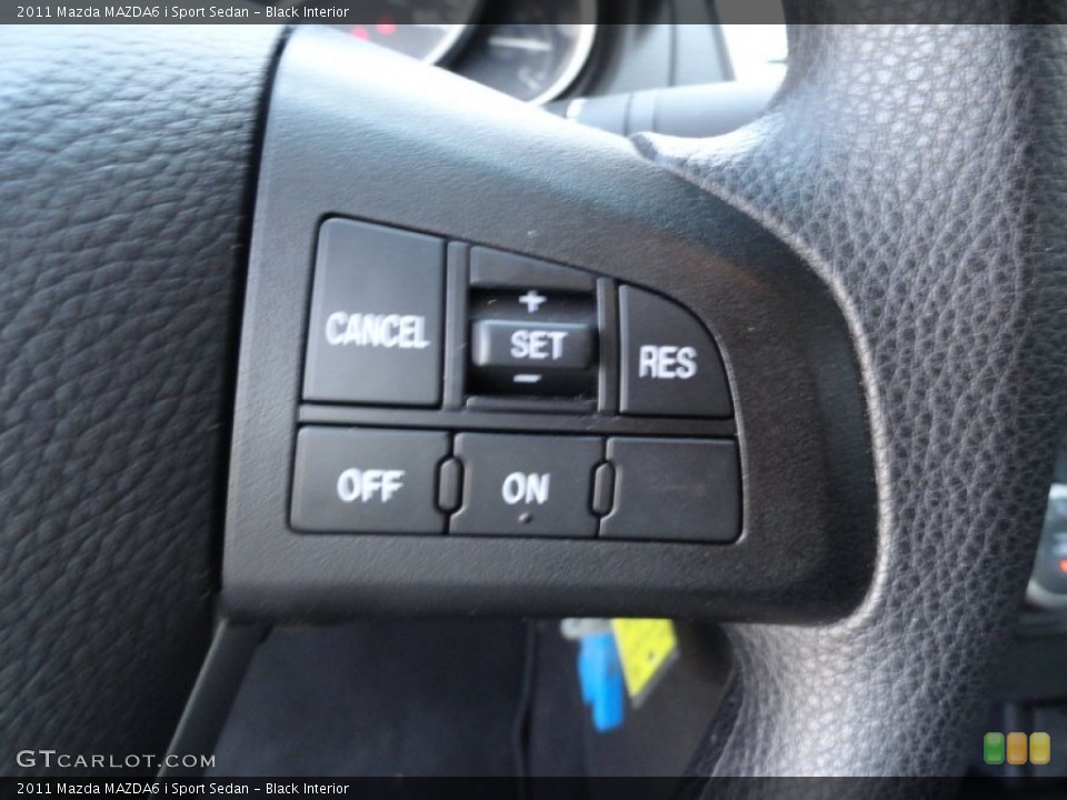 Black Interior Controls for the 2011 Mazda MAZDA6 i Sport Sedan #51980060