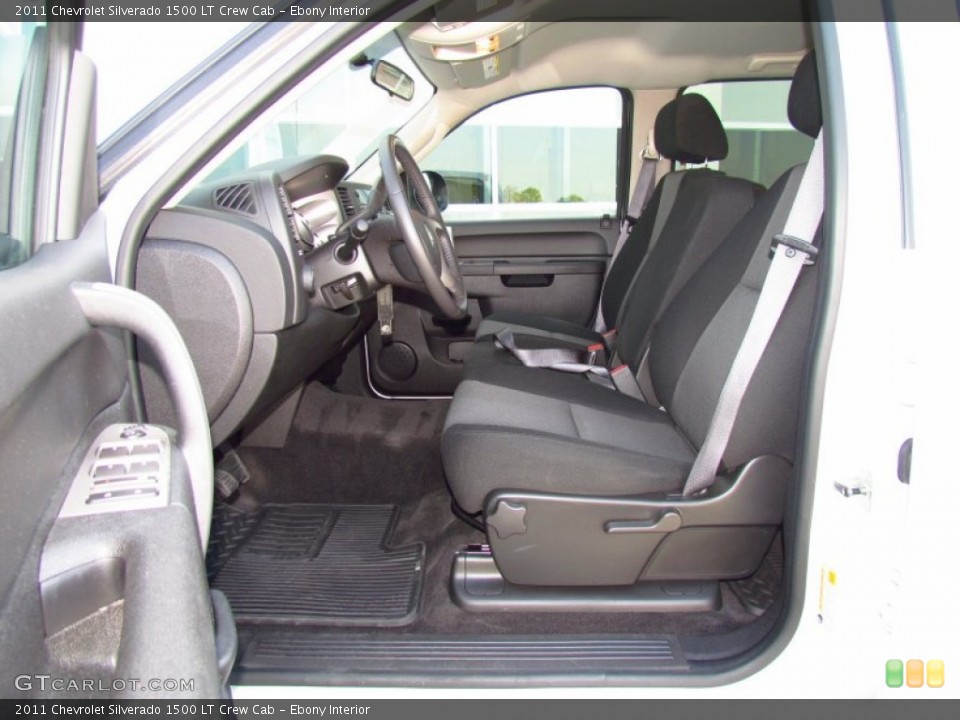 Ebony Interior Photo for the 2011 Chevrolet Silverado 1500 LT Crew Cab #51980108