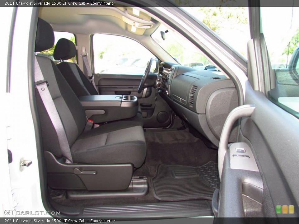 Ebony Interior Photo for the 2011 Chevrolet Silverado 1500 LT Crew Cab #51980120