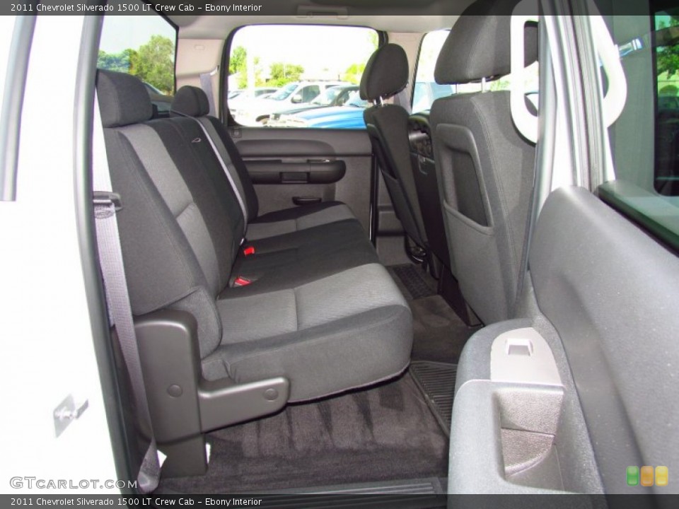 Ebony Interior Photo for the 2011 Chevrolet Silverado 1500 LT Crew Cab #51980126