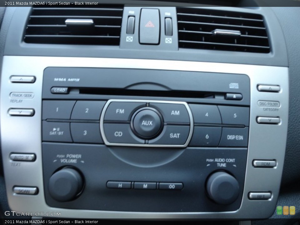Black Interior Controls for the 2011 Mazda MAZDA6 i Sport Sedan #51980156