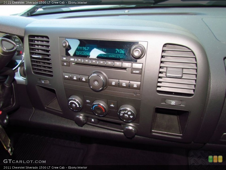 Ebony Interior Controls for the 2011 Chevrolet Silverado 1500 LT Crew Cab #51980174