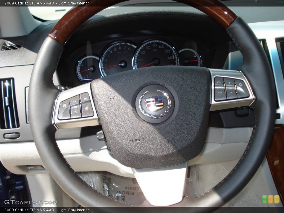 Light Gray Interior Steering Wheel for the 2009 Cadillac STS 4 V6 AWD #51980567