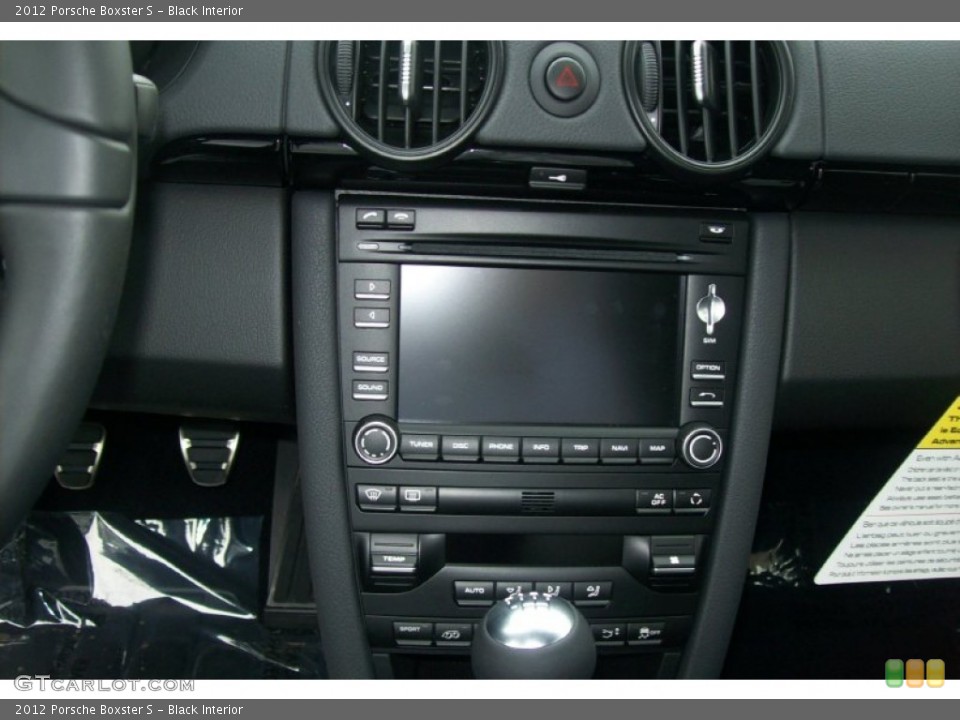 Black Interior Controls for the 2012 Porsche Boxster S #51980601