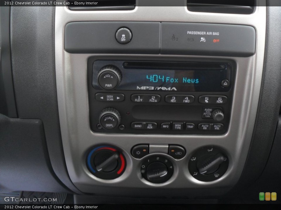 Ebony Interior Controls for the 2012 Chevrolet Colorado LT Crew Cab #51981152
