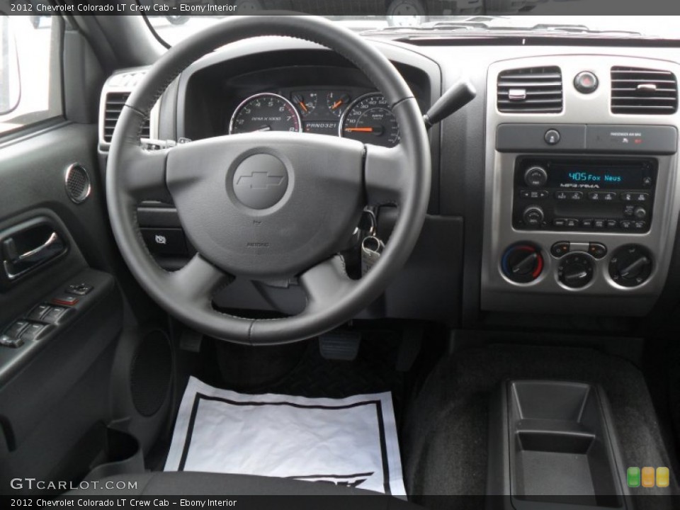 Ebony Interior Dashboard for the 2012 Chevrolet Colorado LT Crew Cab #51981206