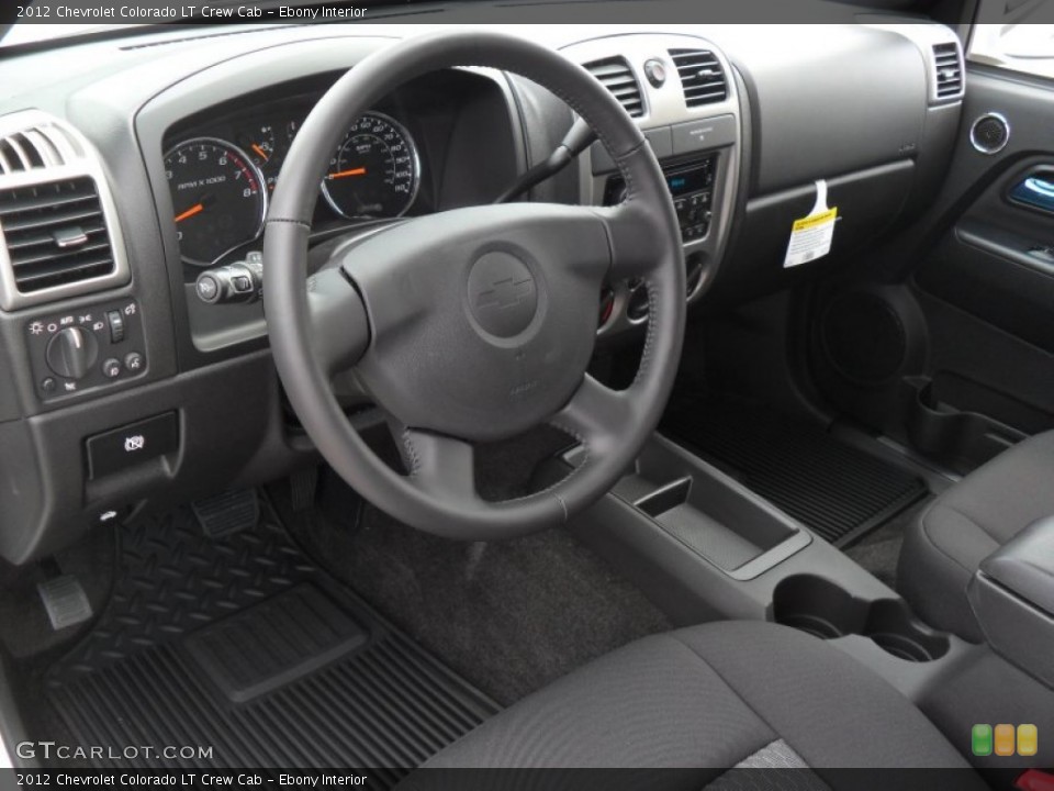 Ebony Interior Prime Interior for the 2012 Chevrolet Colorado LT Crew Cab #51981329