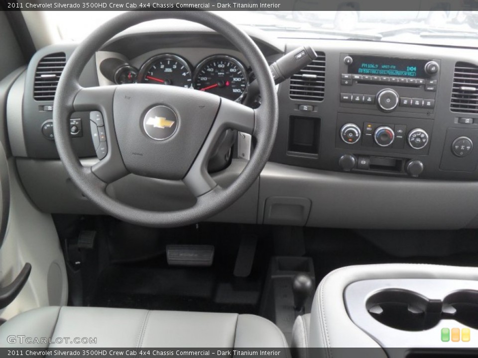 Dark Titanium Interior Dashboard for the 2011 Chevrolet Silverado 3500HD Crew Cab 4x4 Chassis Commercial #51982238