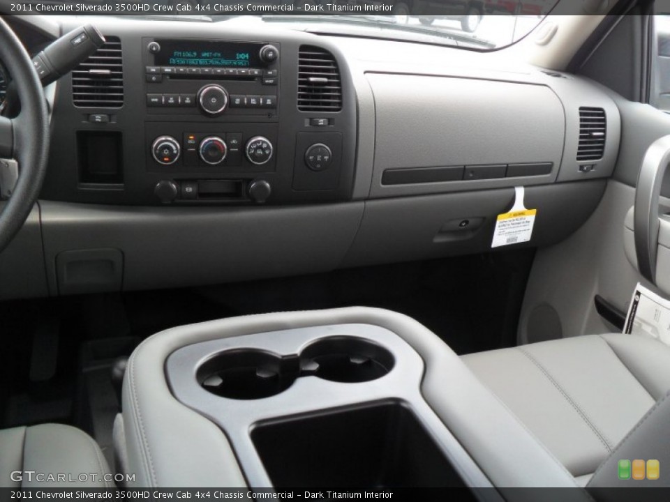 Dark Titanium Interior Dashboard for the 2011 Chevrolet Silverado 3500HD Crew Cab 4x4 Chassis Commercial #51982250