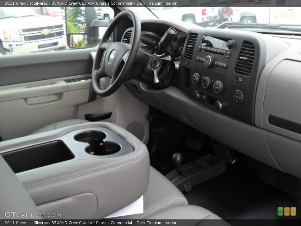 Dark Titanium Interior Dashboard for the 2011 Chevrolet Silverado 3500HD Crew Cab 4x4 Chassis Commercial #51982316