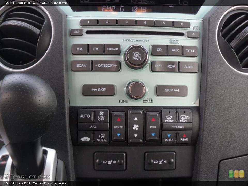 Gray Interior Controls for the 2011 Honda Pilot EX-L 4WD #51983669