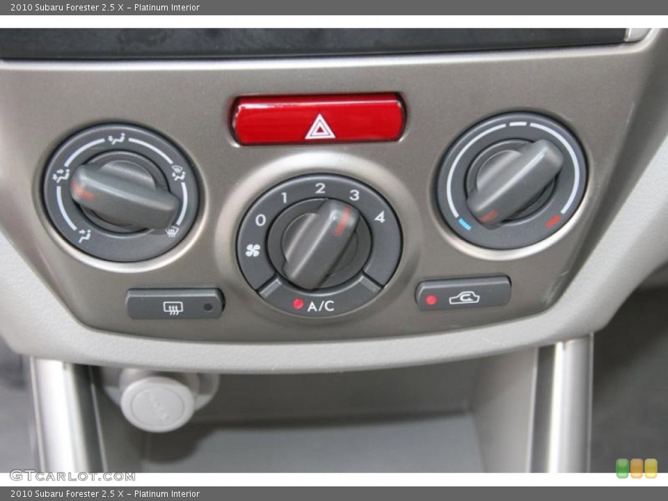 Platinum Interior Controls for the 2010 Subaru Forester 2.5 X #51986009
