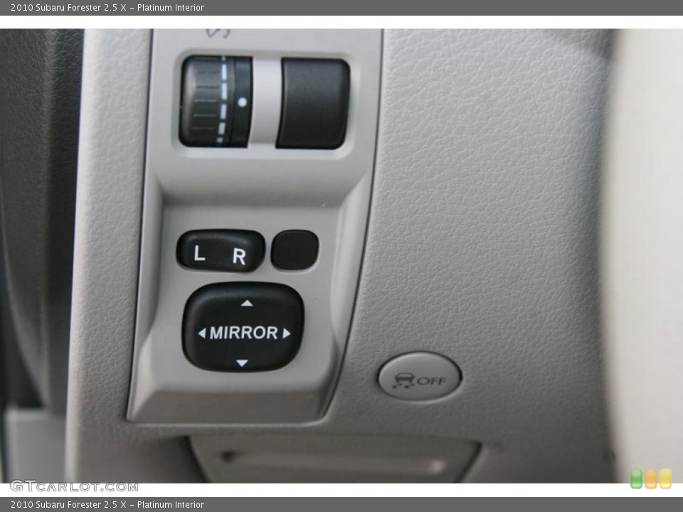 Platinum Interior Controls for the 2010 Subaru Forester 2.5 X #51986024
