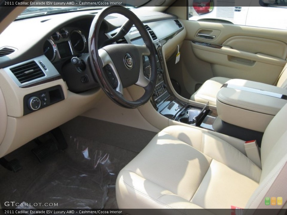 Cashmere/Cocoa Interior Photo for the 2011 Cadillac Escalade ESV Luxury AWD #51986345