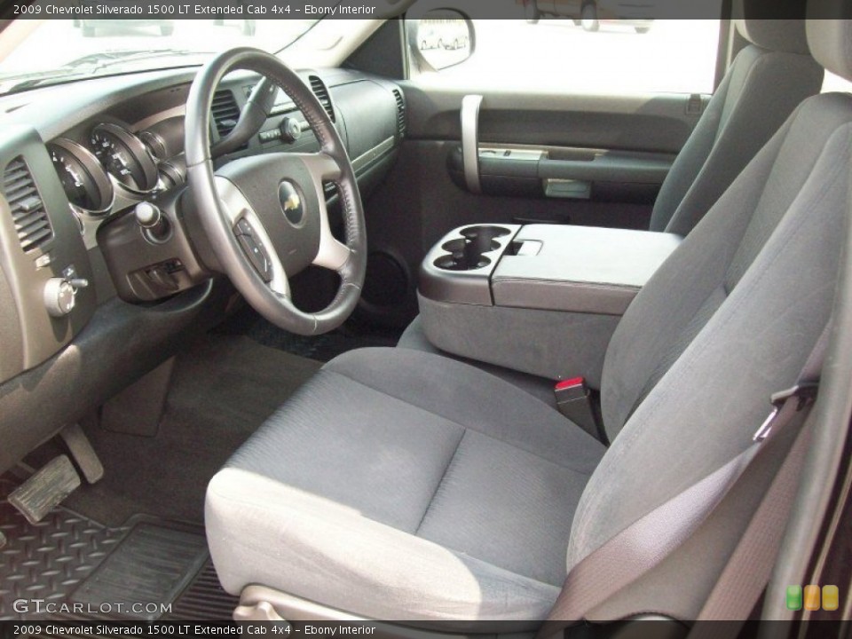 Ebony Interior Photo for the 2009 Chevrolet Silverado 1500 LT Extended Cab 4x4 #51987401