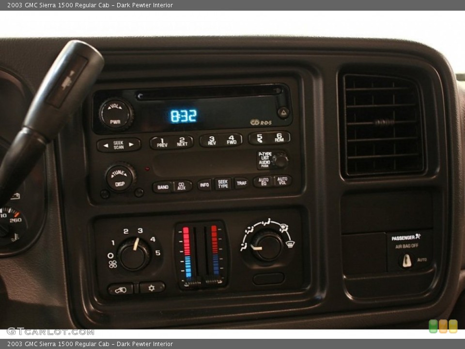 Dark Pewter Interior Controls for the 2003 GMC Sierra 1500 Regular Cab #51991565