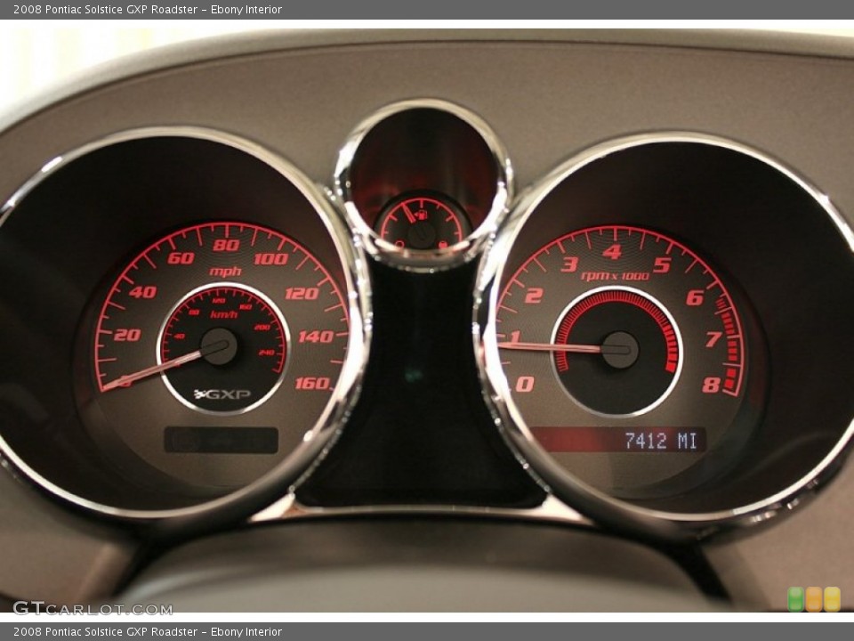 Ebony Interior Gauges for the 2008 Pontiac Solstice GXP Roadster #51994425