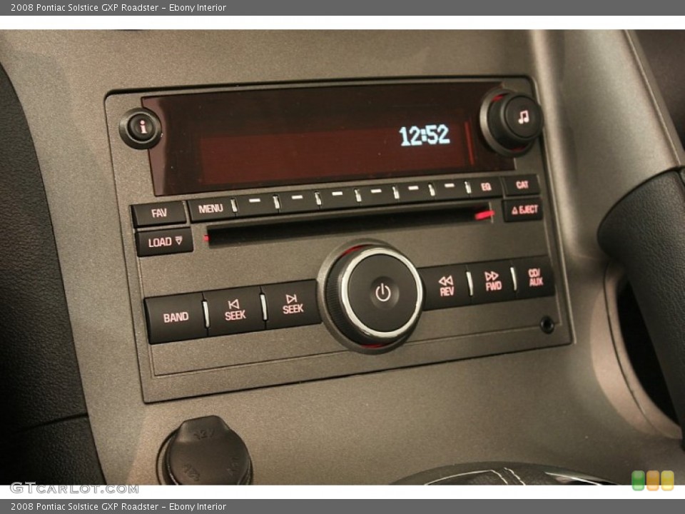 Ebony Interior Controls for the 2008 Pontiac Solstice GXP Roadster #51994449