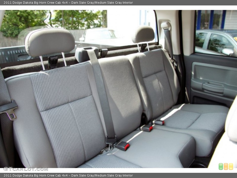 Dark Slate Gray/Medium Slate Gray Interior Photo for the 2011 Dodge Dakota Big Horn Crew Cab 4x4 #51998169