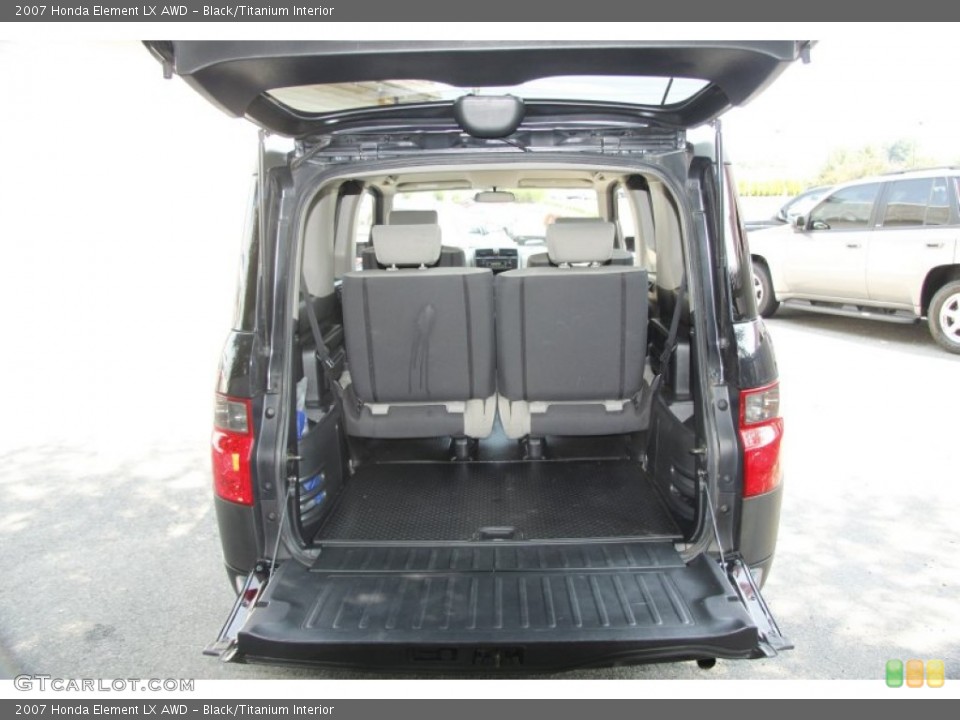 Black/Titanium Interior Trunk for the 2007 Honda Element LX AWD #51999489