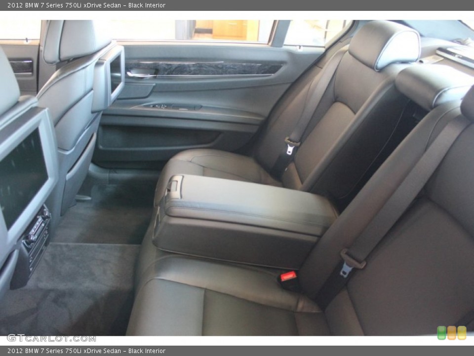 Black Interior Photo for the 2012 BMW 7 Series 750Li xDrive Sedan #52000668