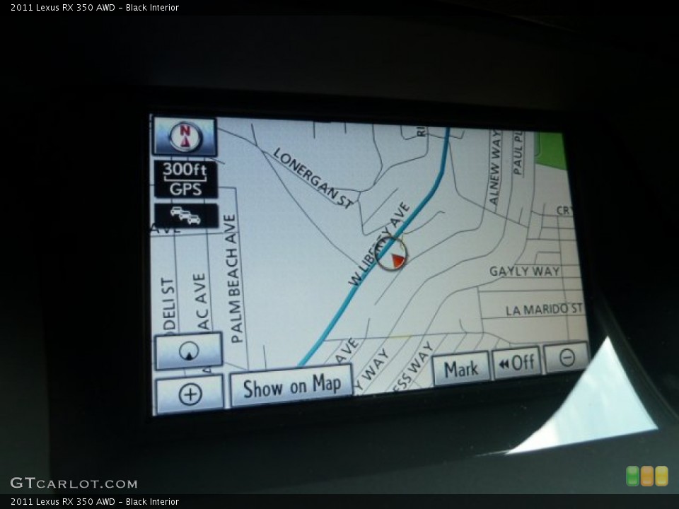 Black Interior Navigation for the 2011 Lexus RX 350 AWD #52001532
