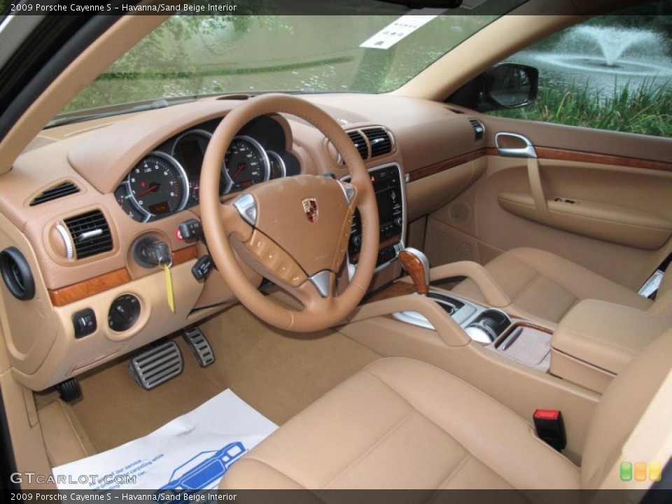 Havanna/Sand Beige Interior Dashboard for the 2009 Porsche Cayenne S #52001946