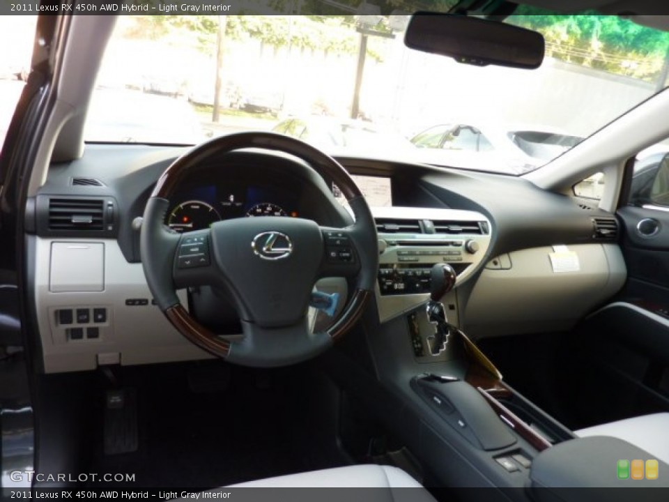 Light Gray Interior Dashboard for the 2011 Lexus RX 450h AWD Hybrid #52002330