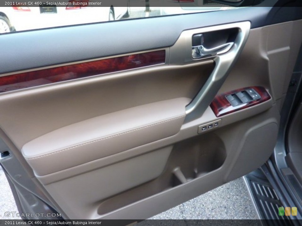 Sepia/Auburn Bubinga Interior Door Panel for the 2011 Lexus GX 460 #52002621