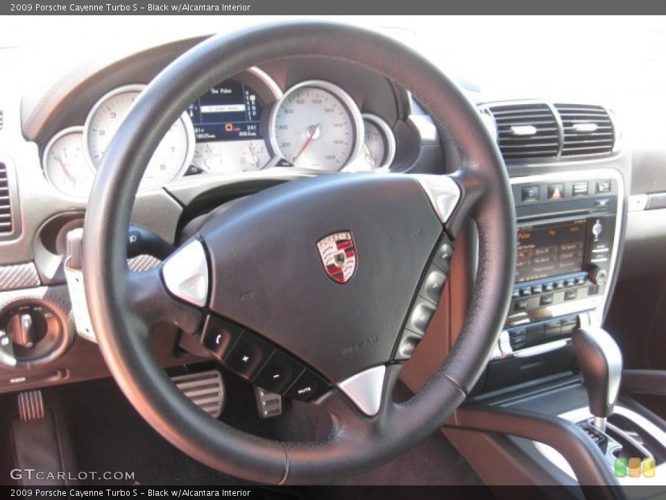 Black w/Alcantara Interior Steering Wheel for the 2009 Porsche Cayenne Turbo S #52003152