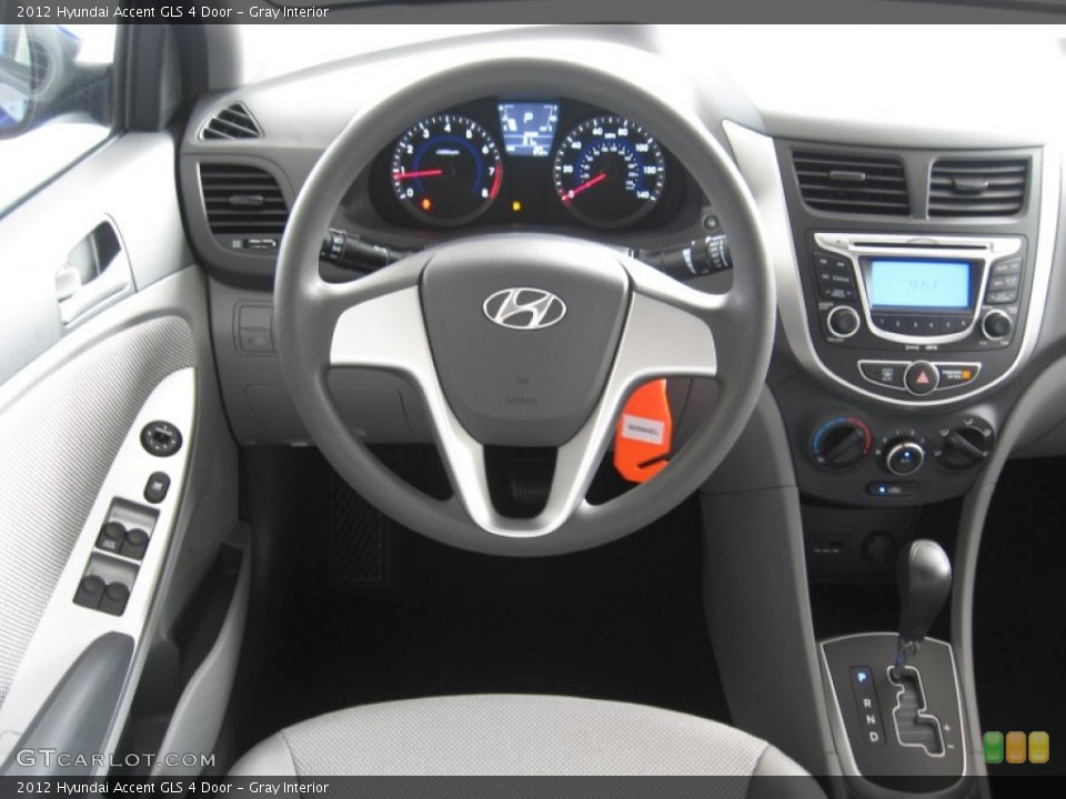 Gray Interior Dashboard for the 2012 Hyundai Accent GLS 4 Door #52004991