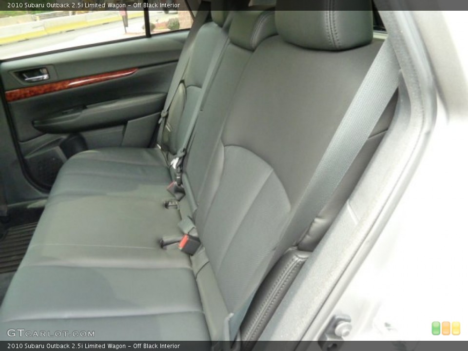 Off Black Interior Photo for the 2010 Subaru Outback 2.5i Limited Wagon #52005207